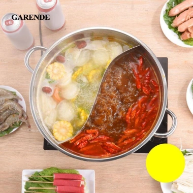 Nồi Lẩu Inox Garende - Lẩu Trung Quốc Dã Ngoại Gia Đình Du Lịch, Giá 145.200 VND