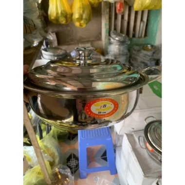 Nồi lẩu inox sáng bóng Tiên Đạt – Dùng được bếp gas, có hông ngoài, size 20‑30cm, giảm giá còn 76.500₫ 2 Nồi lẩu inox sáng bóng Tiên Đạt – Dùng được bếp gas, có hông ngoài, size 20‑30cm, giảm giá còn 76.500₫ 2