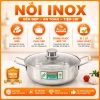 Nồi lẩu inox TIẾN THÀNH 2 quai TITHAFAC: tương thích mọi bếp, dễ làm sạch, chỉ 115.000₫
