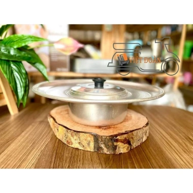 Nồi lẩu mâm nhôm dày 20-22cm - Dùng cho lẩu Thái, hải sản, dụng cụ bếp, giá ưu đãi 131.839 VND