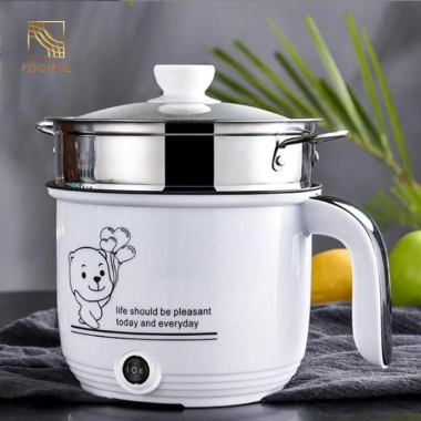Nồi Lẩu Mini Cơm Điện Chống Dính Đa Năng cho Bánh Bao Pasta Ramen Bít Tết 204.600 VND