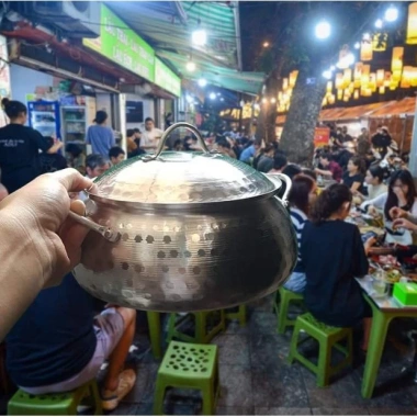 Nồi lẩu nhôm Giga thiết kế truyền thống, phù hợp mọi loại bếp gas, điện, từ, giảm giá 21k, chỉ 72.000đ