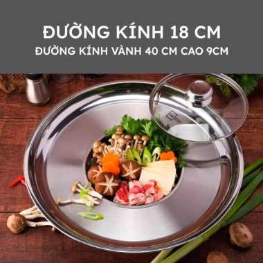 Nồi lẩu nón Fivestar 18cm inox, dùng tốt trên bếp từ - Giá ưu đãi 249.000 VND