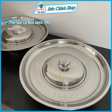 Nồi lẩu nón inox 304 cao cấp - Lẩu cá kèo 304, giá chỉ 390.000đ giảm sâu