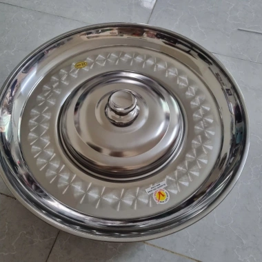 Nồi lẩu nón mâm vành 22cm & 44cm inox cao cấp, dùng mọi bếp kể cả bếp từ - Giá ưu đãi 235.200đ