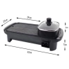 Nồi lẩu nướng 2 in 1 Lớn đa năng 2 ngăn - Giá ưu đãi 315.000 VND, tiết kiệm năng lượng cho gia đình