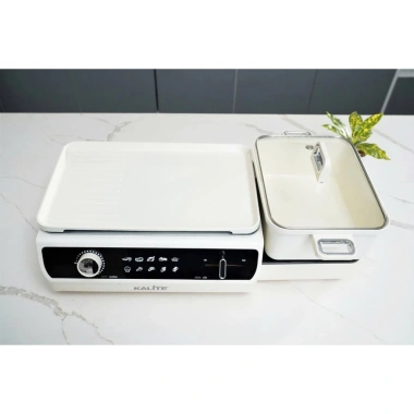 Nồi lẩu nướng 2in1 KALITE KLG555 2.200W - Chống dính ceramic, giá chỉ 1.69 triệu