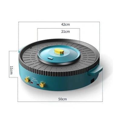 Nồi lẩu nướng 2in1 Nineshield KB518 - Bảo hành 12 tháng, Giá chỉ 800.000đ 4