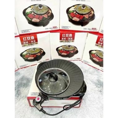 Nồi Lẩu Nướng 3 Ngăn Ấm Cúng - Lẩu Ba Ngăn Giá chỉ 350.000đ (giá gốc 420.000đ)