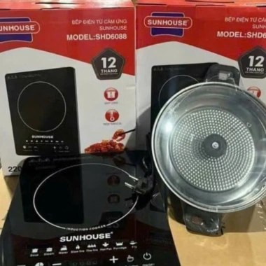 Nồi lẩu Sunhouse SHB81.011-EC bếp đôi điện từ hồng ngoại - Booster nấu nhanh, 26.250₫ 3