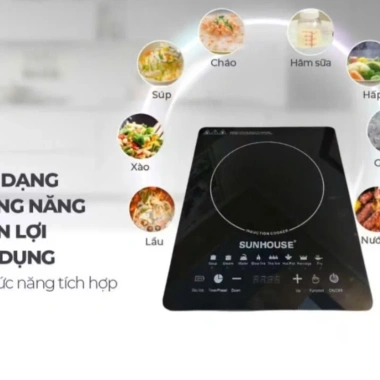 Nồi lẩu Sunhouse SHB81.011-EC bếp đôi điện từ hồng ngoại - Booster nấu nhanh, 26.250₫ 5