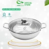Nồi Lẩu Thái ORKIN 3 Đáy iNOX 304 - Đường Kính 30cm, Dùng Được Mọi Loại Bếp, Giá Ưu Đãi 335.000 VNĐ