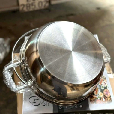 Nồi Lẩu Thái ORKIN 3 Đáy iNOX 304 - Đường Kính 30cm, Dùng Được Mọi Loại Bếp, Giá Ưu Đãi 335.000 VNĐ