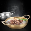 Nồi lẩu thép không gỉ mạ vàng phong cách Hàn Quốc - Chỉ 99.000đ, giảm 21.780đ 6