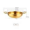 Nồi lẩu thép không gỉ mạ vàng phong cách Hàn Quốc - Chỉ 99.000đ, giảm 21.780đ 8