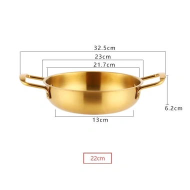 Nồi lẩu thép không gỉ mạ vàng phong cách Hàn Quốc - Chỉ 99.000đ, giảm 21.780đ 9 Nồi lẩu thép không gỉ mạ vàng phong cách Hàn Quốc - Chỉ 99.000đ, giảm 21.780đ 9