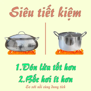 Nồi lẩu tròn nhôm bóng Nakin 1-4 lít – Dùng cho bếp gas, bếp cồn, giá 185.000₫ 3 Nồi lẩu tròn nhôm bóng Nakin 1-4 lít – Dùng cho bếp gas, bếp cồn, giá 185.000₫ 3