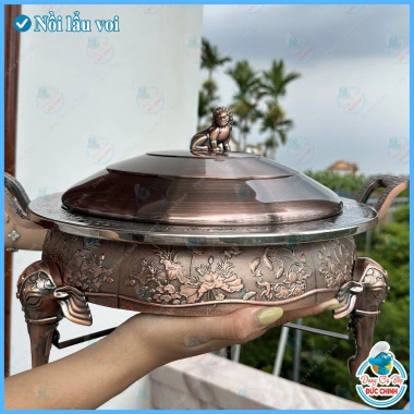 Nồi lẩu voi chân cồn đẳng cấp - Giá ưu đãi 940.000₫, chất liệu bền, hiện đại 5