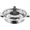 Nồi Lẩu Xoay Nâng 2 Tầng Inox Hàn Quốc Đa Năng Cao Cấp Dùng Mọi Bếp Giá 339k 3