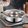 Nồi Lẩu Xoay Nâng 2 Tầng VUIHOME Inox Hàn Quốc Đa Năng - Dùng Bếp Ga, Từ, Hồng Ngoại, Giá Ưu Đãi 194,923 VND 2