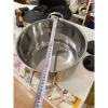 Nồi luộc gà 30cm inox cao cấp, nắp kính cường lực, dùng được bếp gas & bếp từ 7