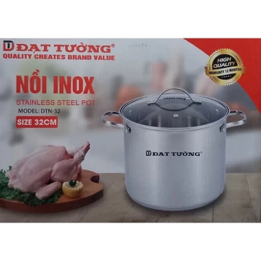Nồi luộc gà 5 đáy đạt tường size 32 - Hàng chính hãng, giá tốt 654.000₫