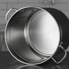 Nồi luộc gà bếp từ 3 đáy inox 15L-165L Gorilla Chef - Giá chỉ 599k, dùng cho bếp gas 5