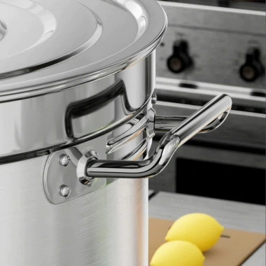 Nồi luộc gà bếp từ 3 đáy inox 15L-165L Gorilla Chef - Giá chỉ 599k, dùng cho bếp gas