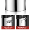 Nồi luộc gà bếp từ 3 đáy inox 15L-165L Gorilla Chef - Giá chỉ 599k, dùng cho bếp gas 9