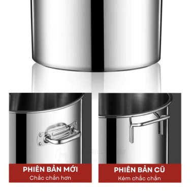 Nồi luộc gà bếp từ 3 đáy inox 15L-165L Gorilla Chef - Giá chỉ 599k, dùng cho bếp gas
