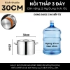 Nồi luộc gà bếp từ 3 đáy inox 15L-165L Gorilla Chef - Giá chỉ 599k, dùng cho bếp gas 10