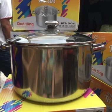 Nồi luộc gà inox cao cấp Panasonic 30cm - Nồi đa năng, giá ưu đãi 320k