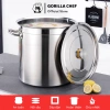 Nồi luộc gà inox Gorilla Chef 15L-165L, dùng mọi bếp, giảm còn 389.000₫ 4