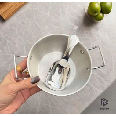 Nồi Mì 17cm Inox Mini Hàn Quốc – Nối Trộn Cơm, Ngũ Cốc, Tặng 2 Thìa, 4.892₫