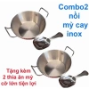 Nồi Mì 17cm Inox Mini Hàn Quốc – Nối Trộn Cơm, Ngũ Cốc, Tặng 2 Thìa, 4.892₫ 7