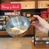Nồi mini inox 14cm cán gỗ chống bỏng - Nấu mì, đun sữa, làm sốt, dùng bếp gas và từ, giảm còn 27k 2