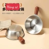 Nồi mini inox 14cm cán gỗ chống bỏng - Nấu mì, đun sữa, làm sốt, dùng bếp gas và từ, giảm còn 27k 5