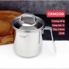 Nồi mini inox 3 lớp Chockmen 1L, nấu mì, lẩu, trà, sữa, dùng mọi bếp, giá 435.000₫