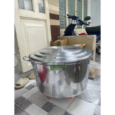 Nồi móc nhôm Hồng Hân size 60‑66‑72cm - Nấu bánh lớn, giá chỉ 680k, Freeship