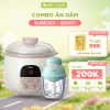 Nồi Nấu Chậm 0.8L BEAR SUBE001 + Máy Xay Ăn Dặm B06V1 - Giá 1.143.000₫, cho bé
