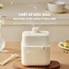 Nồi nấu chậm Bear SB-NNC08 0.8L đa năng nấu cháo, hầm, hấp, chưng yến cho bé kèm lồng hấp – Giá ưu đãi 625.000₫