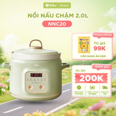 Nồi Nấu Chậm Bear SB NNC20 2L - Nấu Cháo Ăn Dặm, Nấu Chè, Giá 804.000 VNĐ