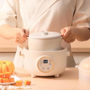 Nồi nấu chậm đa năng 1.5L - Nấu canh, chưng yến, cháo cho bé, giảm giá 610.000₫