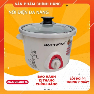 Nồi nấu chậm ĐẠT TƯỜNG đa năng điện, ruột gốm sứ, hàng chính hãng - 215.000₫