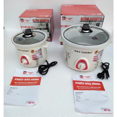 Nồi nấu chậm ĐẠT TƯỜNG đa năng điện, ruột gốm sứ, hàng chính hãng - 215.000₫ 4