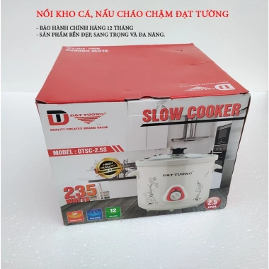 Nồi nấu chậm ĐẠT TƯỜNG đa năng điện, ruột gốm sứ, hàng chính hãng - 215.000₫ 7