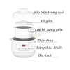 Nồi Nấu Chậm Gốm 1L Đa Năng - Súp, Chưng Yến, Hầm Cháo - Giữ Nhiệt Tốt, Tiết Kiệm Điện | GGStore 3