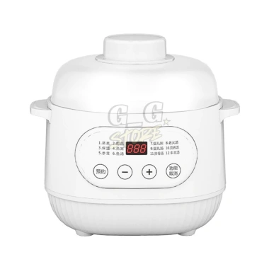 Nồi Nấu Chậm Gốm 1L Đa Năng - Súp, Chưng Yến, Hầm Cháo - Giữ Nhiệt Tốt, Tiết Kiệm Điện | GGStore