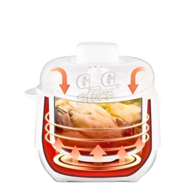 Nồi Nấu Chậm Gốm 1L Đa Năng - Súp, Chưng Yến, Hầm Cháo - Giữ Nhiệt Tốt, Tiết Kiệm Điện | GGStore 9 Nồi Nấu Chậm Gốm 1L Đa Năng - Súp, Chưng Yến, Hầm Cháo - Giữ Nhiệt Tốt, Tiết Kiệm Điện | GGStore 9