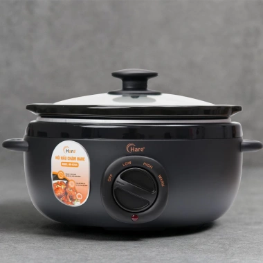 Nồi nấu chậm Hare HR‑SC535 3.5L – Nấu cháo, chưng yến, hầm kho, giữ dưỡng chất 6